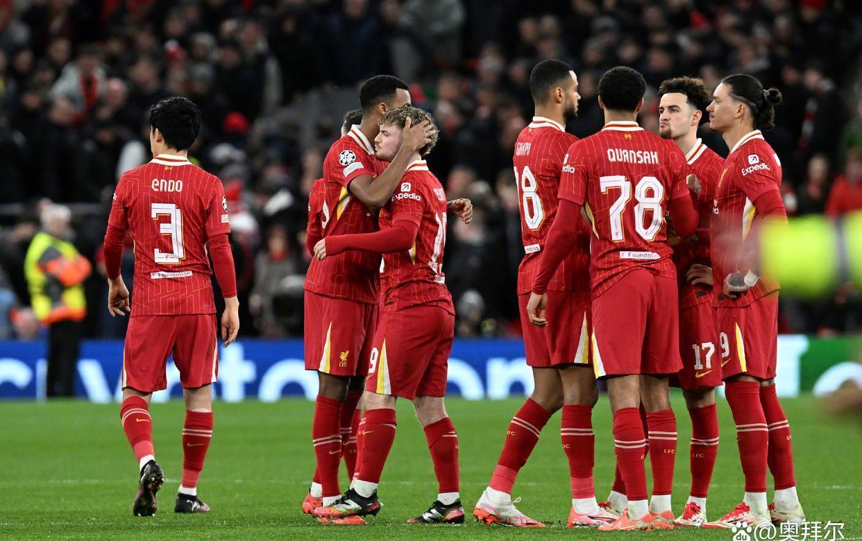 九游官网利物浦主场大捷,球员赛后激动庆祝胜利,留言类型关于所有次数重要不能.